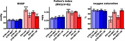 Effects of the peripheral CB1 receptor antagonist JD5037 in mono— and polytherapy with the AMPK activator metformin in a monocrotaline-induced rat model of pulmonary hypertension